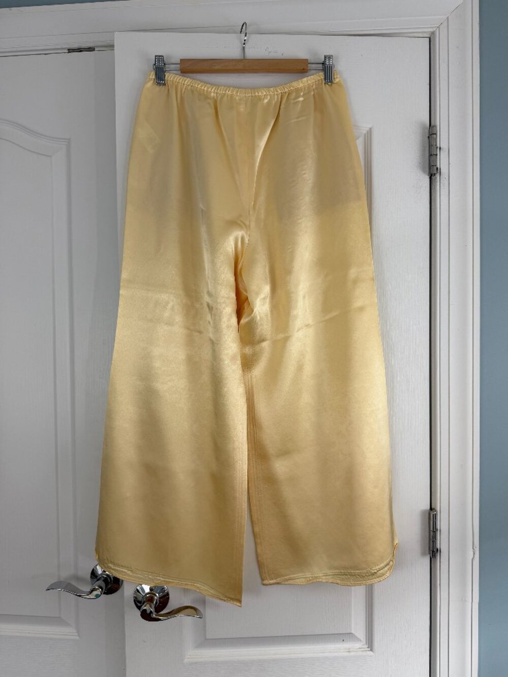 Cosmo pant in luster charmeuse Candelight Large Petite 3075